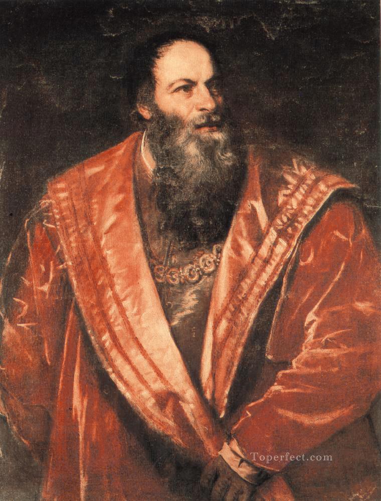 Portrait of Pietro Aretino Tiziano Titian Oil Paintings
